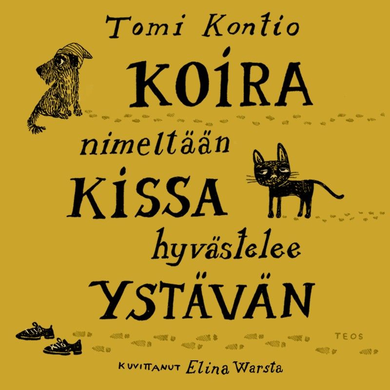 Siirry tuotesivulle Koira nimeltään Kissa hyvästelee ystävän